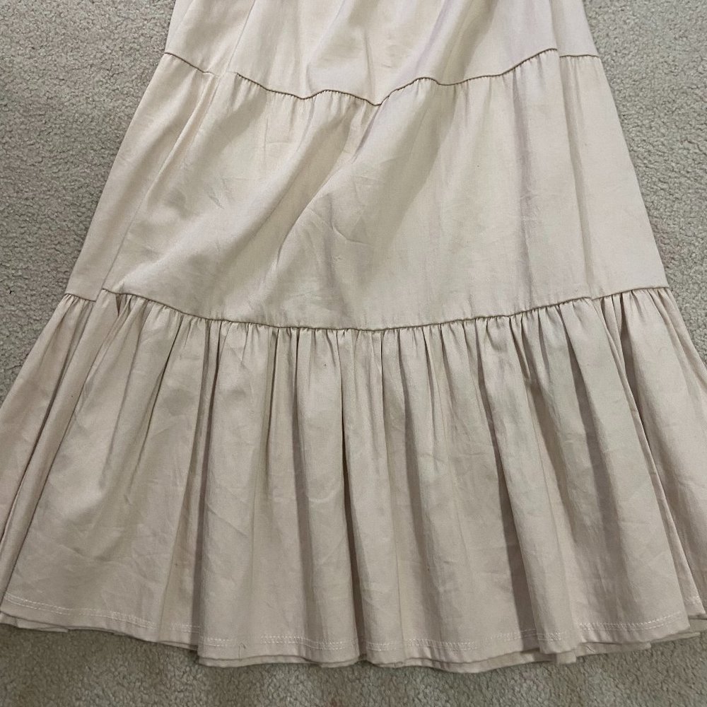H2O EXTRA LARGE OFF WHITE MIDI SKIRT